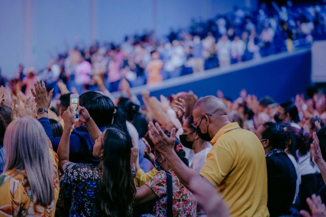 Large Worship Gathering